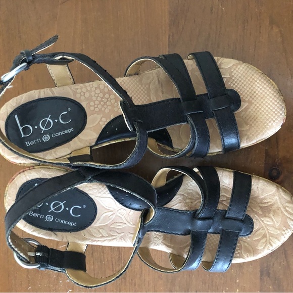 Born Floral Wedge Sandal - size 7 - Picture 3 of 14